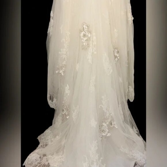 Maggie Sottero Haute Couture Isadora Wedding Dress Gown J1364 Size 10 - Picture 8 of 13